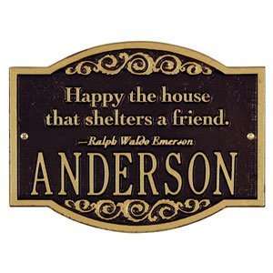  Emerson One Line Standard Sized Wall Name/Address Plaques 