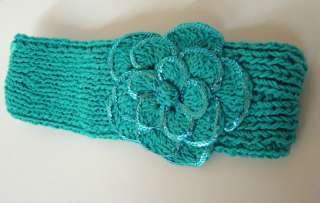   Sequin Flower Sweater Headband~Many Colors 0021004101319  