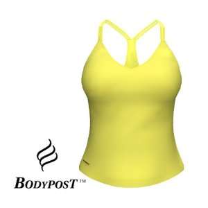   BODYPOST Womens HyBreez Workout Camisole, Size S, Color Lemon Frost
