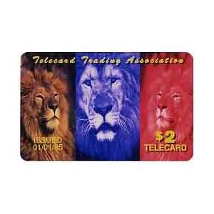   Card $2. 3 Lions Telecard Trading Association Club TTA Complimentary