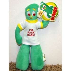 Hard to Find 11 Plush Green Gumby Flexible Plush Doll 