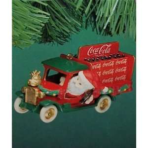  Enesco 1994 On The Road With Coke Ornament Coca Cola Santa 