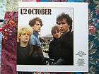 U2 OCTOBER COLUMBIA HOUSE CLUB ISSUE M  LP VINYL RECORD