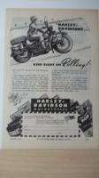1945 Vintage Ad HARLEY DAVIDSON MOTORCYCLES WWII AD  