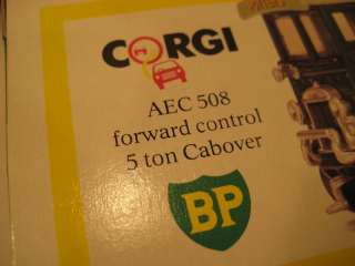 Corgi AEC 508 Forward Control 5 Ton Cabover 140 Boxed  