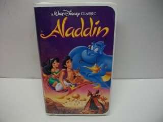 Aladdin A Walt Disney Classic VHS cartoon black diamond  