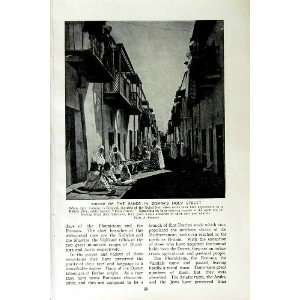   c1920 BISKRA HOLY STREET ALGERIA WOMEN FASHION NEGROES