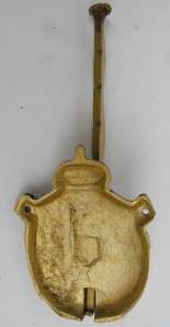 Collapsible Antique Brass wall hanger Coat of arms  