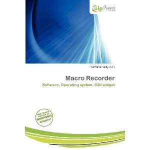  Macro Recorder (9786200545282) Nethanel Willy Books