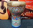 Moroccan Large Single Ceramic Djembe Drum (M LS)