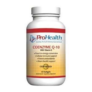  Pro Health CoQ 10 with Vitamin E 100mg/100iu, 60 Softgels 