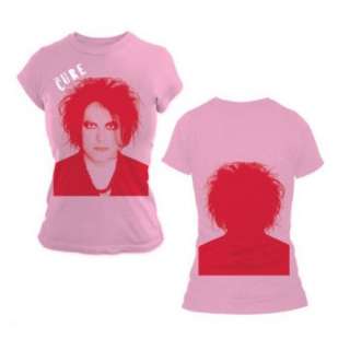  The Cure Robert Head Profile Punk Rock Band Junior Pink T 