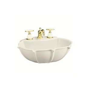  Kohler K 2230 8 Anatole Pedestal Lav Basin, Almond