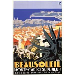   Beausoleil Monte Carlo Superieur by Roger Broders 24x36 Home