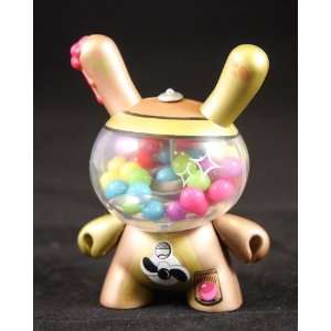  Dunny 2011, Gold Bubblegum Machine by Mr. Frames Toys 