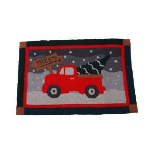  Studio at Red Top Ranch Hand Hooked Wool Rug Christmas 
