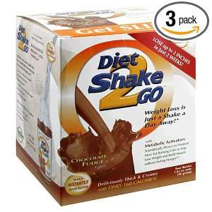  OxeSlim Diet Shake 2 Go, Chocolate Fudge Flavor, 4 Count 
