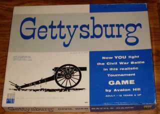 Vtg 1964 Avalon Hill Gettysburg Civil War Game Complete Nice  