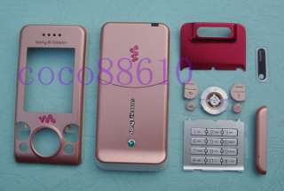 Pink Housing Cover For Sony Ericsson W580 W580i +Keypad  