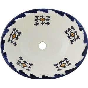  Hand Made in Mexico Ceramic Bathroom Sink 