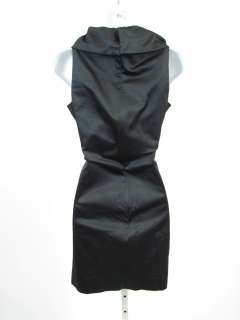 NEW AGOSTINO Black Silk Sleeveless Cocktail Dress  