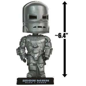  Iron Man Mark I Armor (Silver) ~6.4 Bobble Head Figure 