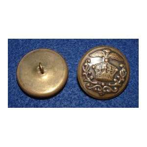  Vintage Eagle And Crown Buttons With Brass Finish 
