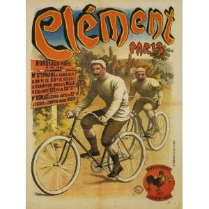  Bicycle Bike Cycles Clement Paris Bordeaux 1892 French 