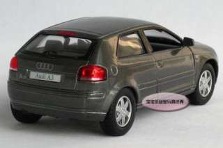 New AUDI A3 132 Alloy Diecast Model Car Grey B101c  