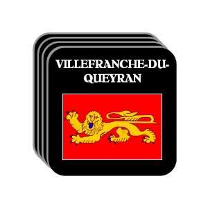 Aquitaine   VILLEFRANCHE DU QUEYRAN Set of 4 Mini Mousepad Coasters