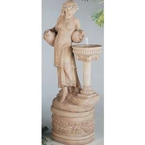   5897F3 Figurine Cast Stone Angella Fountain Patio, Lawn & Garden