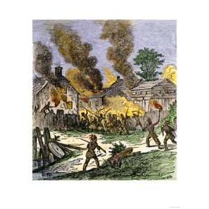 Village of Brookfield, Massachusetts, Burned by Native 