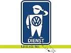 Volkswagen DIENST Man / Buddy BLUE Car Decal Sticker VW