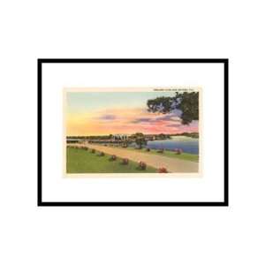  Anglers Club, New Smyrna, Florida Pre Matted Poster Print 