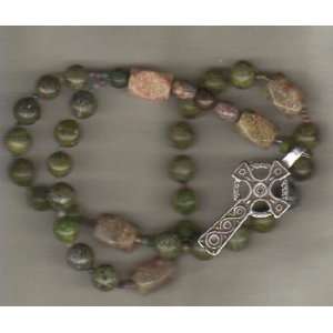  Anglican Rosary, Gemstone with Celtic Cross Everything 
