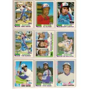  1982 Montreal Expos Topps Team Set with Traded Cards 