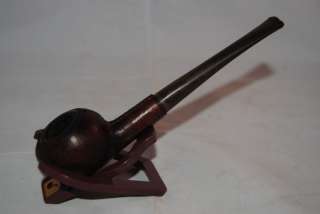 Vintage LONGCHAMP Estate pipe/leather   Made in France  