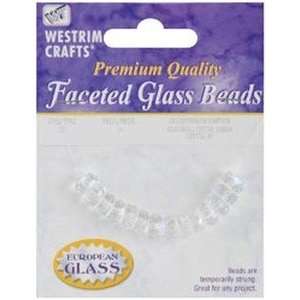   Glass Beads Rondelle 4x8mm Crystal AB 14/Pkg (3 Pack) 