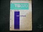 TAKEUCHI TB070 Excavator Parts Catalog Book Manual a c