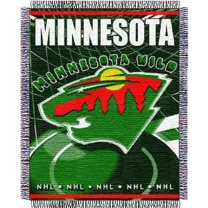 Minnesota Wild NHL Triple Woven Jacquard Throw (019 Series) (48x60 