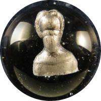 BB Marbles (SAB33) Jenny Lind Sulphide 1 5/16 Polished  