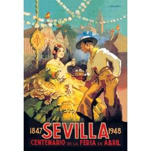 Sevilla Centenario de la Feria de Abril 16X24 Giclee Paper 