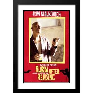 Burn After Reading 20x26 Framed and Double Matted Movie Poster   Style 