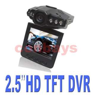 Car IR HD Night Vision Vehicle Cam DVR 270Â° 6 LED Recorder 