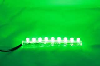 4pc Green 15 LED Strip Nightlight Bed Light Under Cabinet Lamp TV 