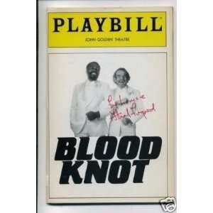  Athol Fugard Blood Knot Signed Autograph Playbill   Sports 