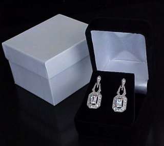   BLACK VELVET Earring or Pendant Necklace Jewelry Gift Box  