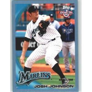  2010 Topps Opening Day Blue #20 Josh Johnson   Florida 