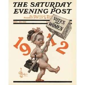  New Years Baby, 1912   Votes for Women Arts, Crafts 