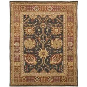  Due Process Jinan Tabriz Brown Rust 6 X 9 Area Rug